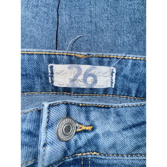 Free People Seasons In The Sun Flare Sunshine Burst Jeans Waist 26 Length 32 - Picture 4 of 4